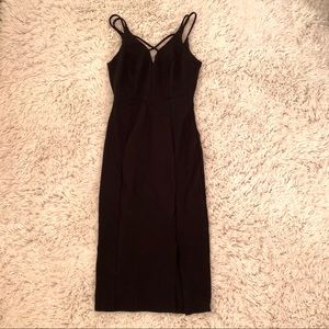 AQUA black cocktail dress